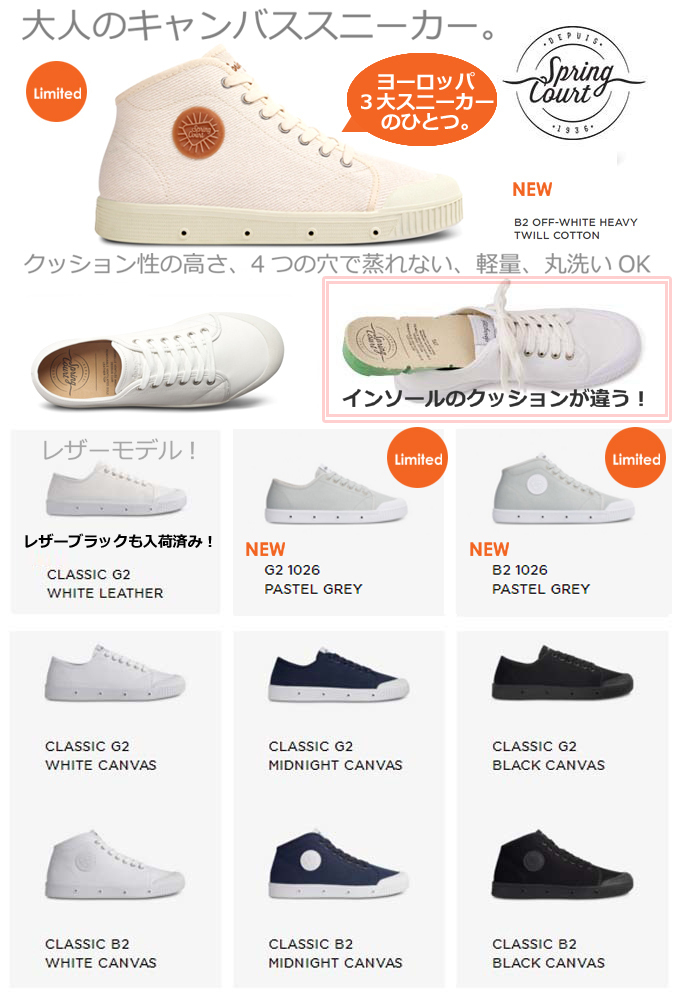 Spring court スプリングコート スニーカー G2 B2 ホワイト.jpg