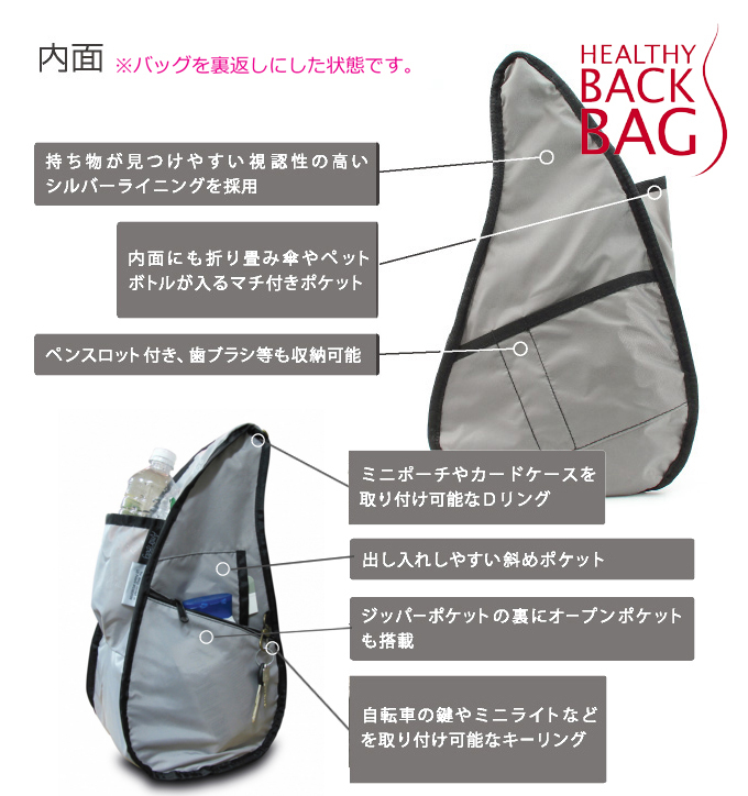 The Healthy Back Bag ヘルシーバックバッグ TEXTURED NYLON ポケット 機能.jpg