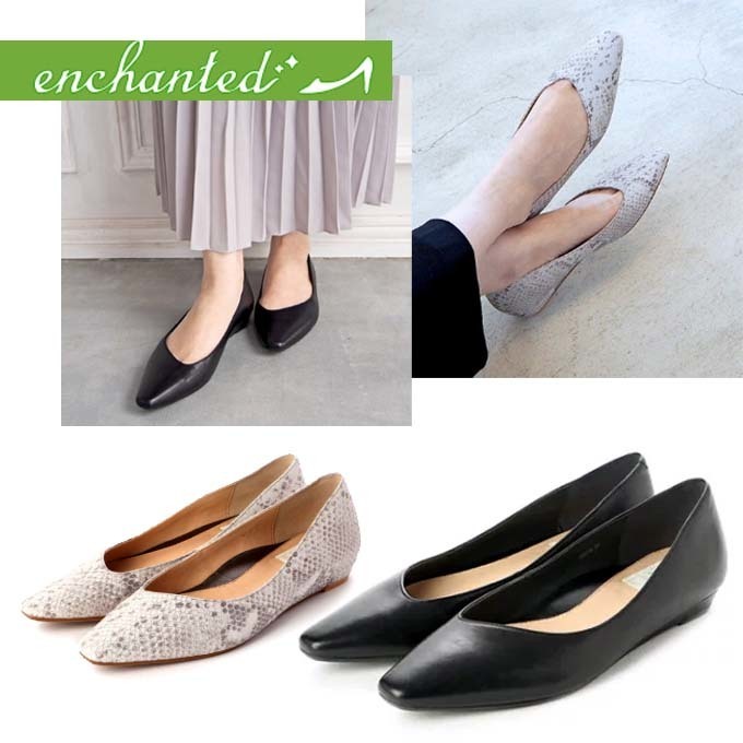 enchanted 本革アシメカットパンプス.jpg